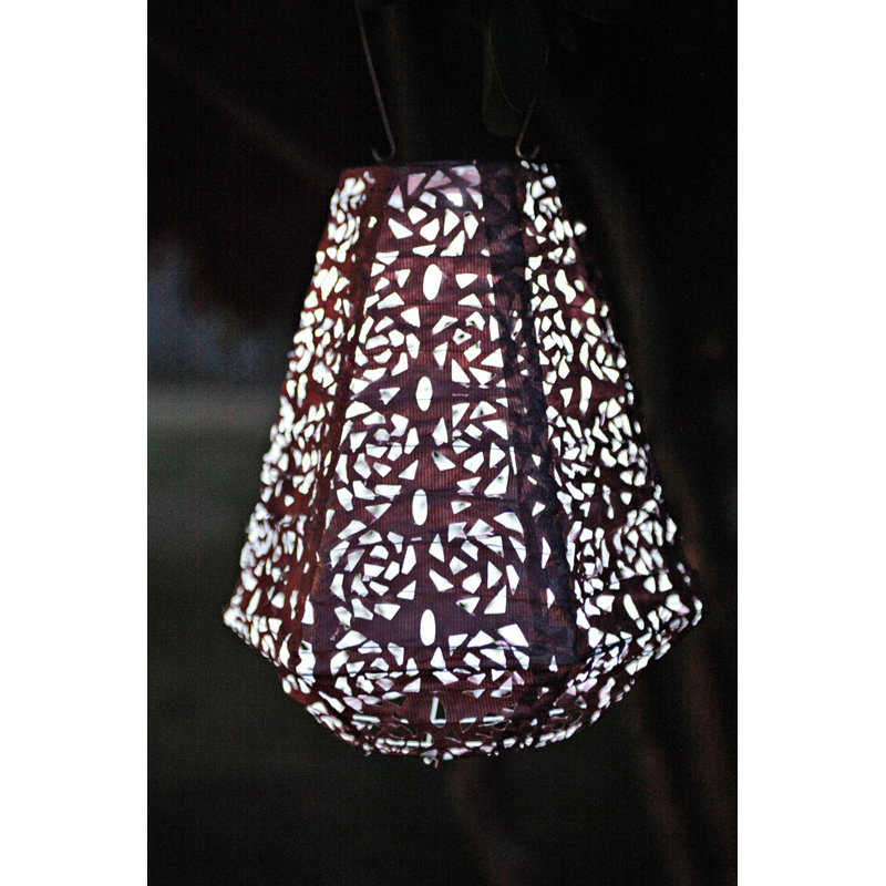 11'' Solar Powered Integrated LED Outdoor Lantern