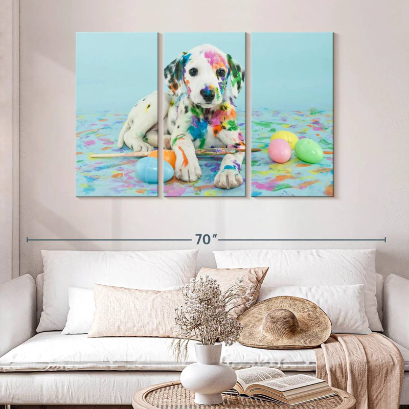 Brampt Easter Dalmatian Puppy, 32" H x 50" W