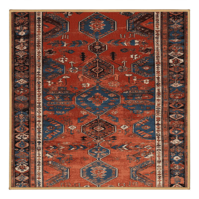 Tapis brun lavable à la machine