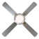 Blayten 4 - Blade LED Standard Ceiling Fan with Remote Control and Light Kit Included (FINXIN)