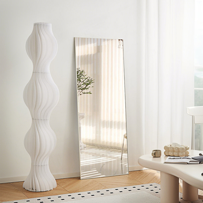 70" X 31" Full Length Mirror, Leaning Or Wall Mounted, White