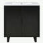 Ensemble de meuble-lavabo 30 po avec lavabo, armoire combinée, armoire de rangement pour salle de bain, structure en bois massif-416536951