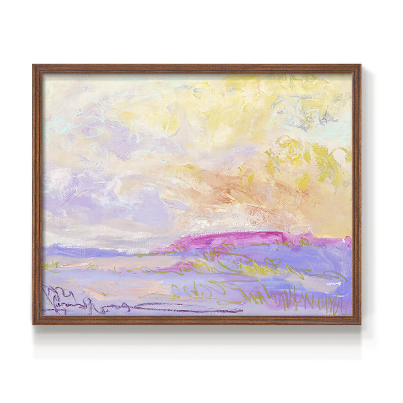 Déesse - Reproduction encadrée - Restickable, Noyer, H 16 po x l 20 po