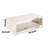 Keli Walpole 58 Inch Cube Shaped Wooden Coffee Table with Open Bottom Shelf-1135173305