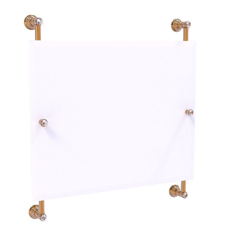 Gavin Flat Wall Mirror, Brushed Bronze