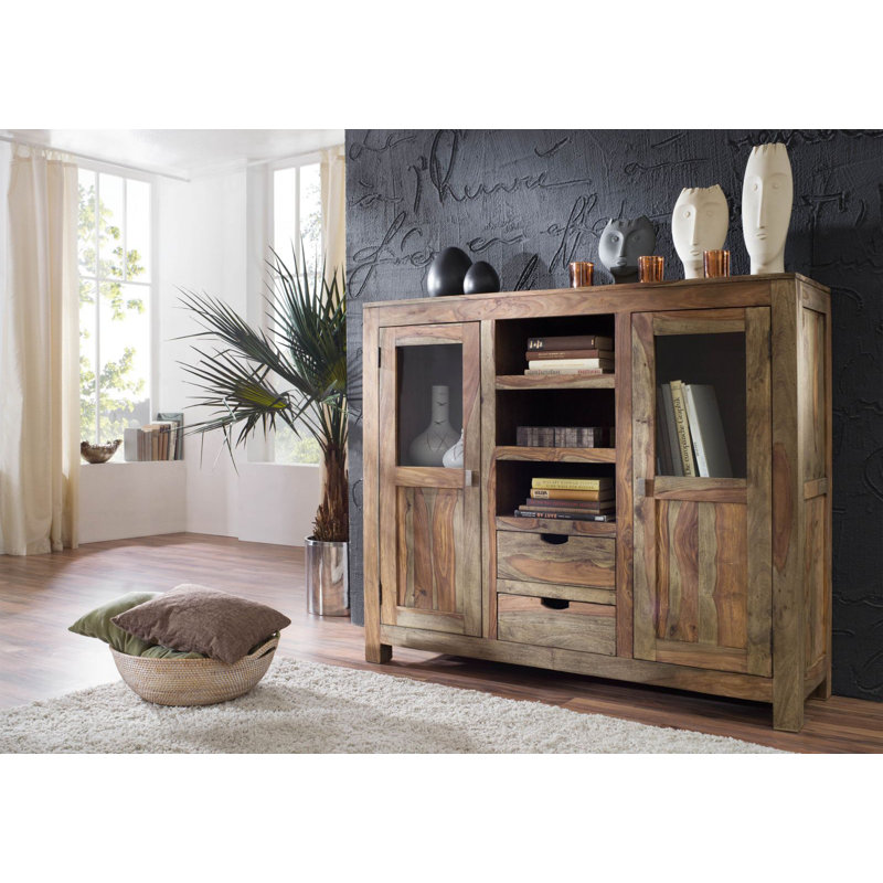 Nature 140cm Solid Wood Sideboard