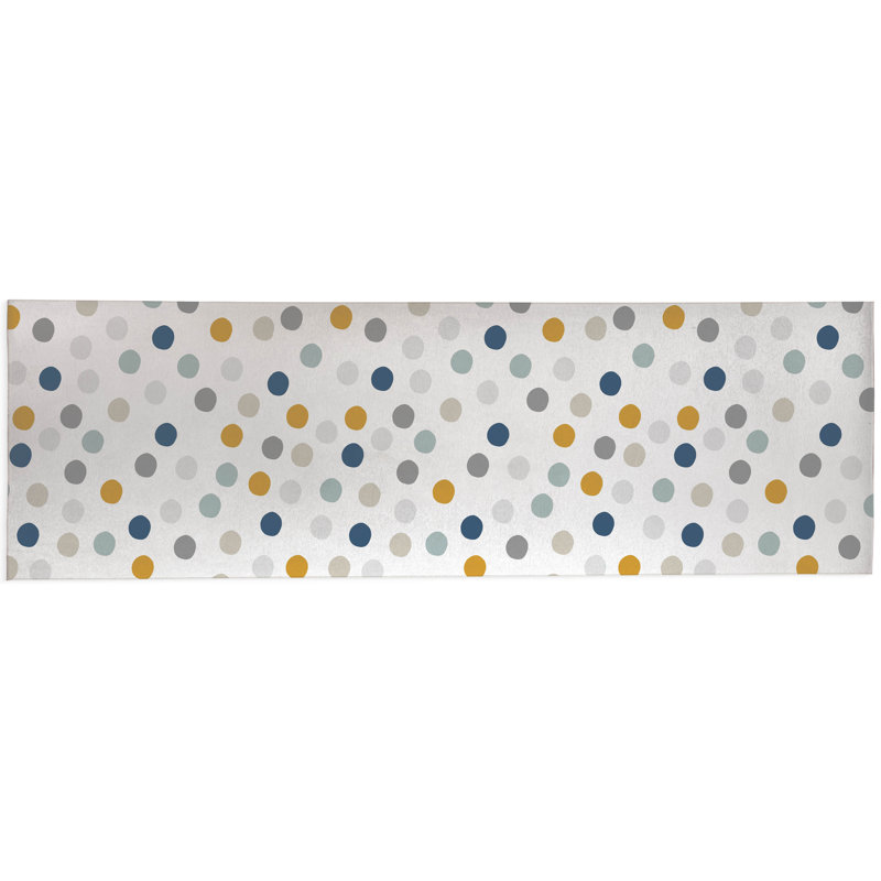 Always Polka Non-Slip Outdoor Rug, Runner 2'6'' x 8'