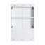 Meuble-lavabo 48 po avec lavabo en résine, 1 armoire murale et 1 armoire latérale, portes à fermeture en douceur