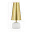 Lampe de table 21 po avec abat-jour en papier Geraldine, blanc