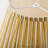 Mela Artisans Candy Stripe Gathered Lampshade, Yellow