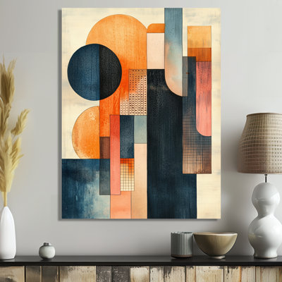 Toile à grille minimaliste, ligne géométrique, art mural géométrique