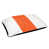 Blanc / orange