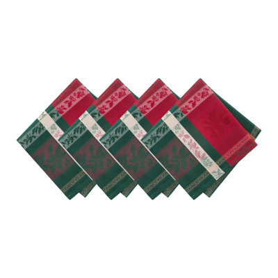 Lialah Holiday Jacquard Plaid Napkins