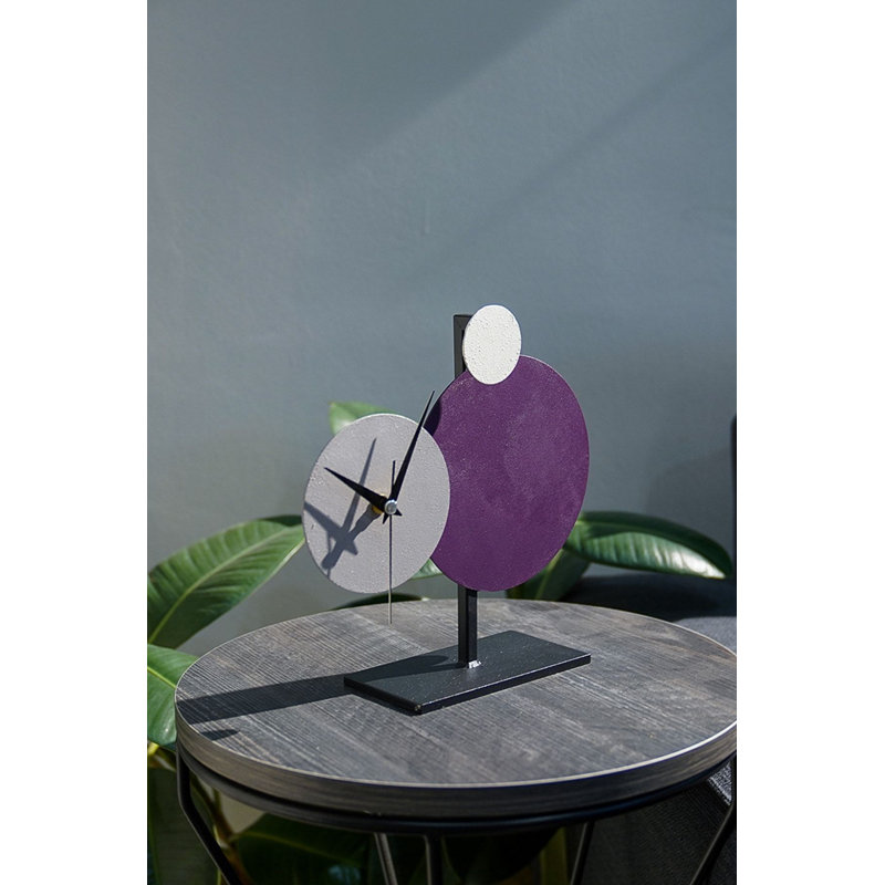 Horloge décorative, Mauve
