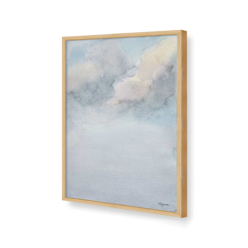 «Blue Sky» par Molly Mattin, reproduction d'art, Tan, L 36 x H 48, Impression encadrée