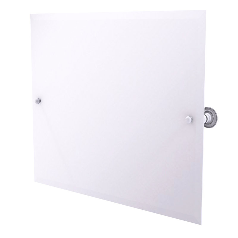 Miroir rectangulaire inclinable 21 "x 26" Dottingham, 26" H x 21" W, Blanc mat