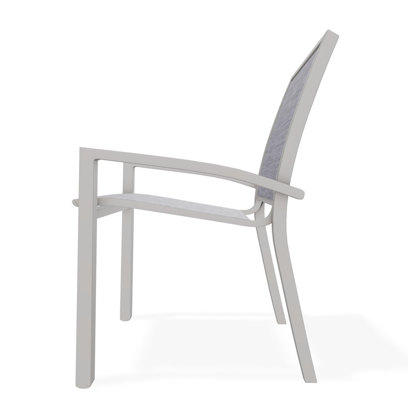 Kendall Outdoor Dining Chair, Warm Gray, Brooks