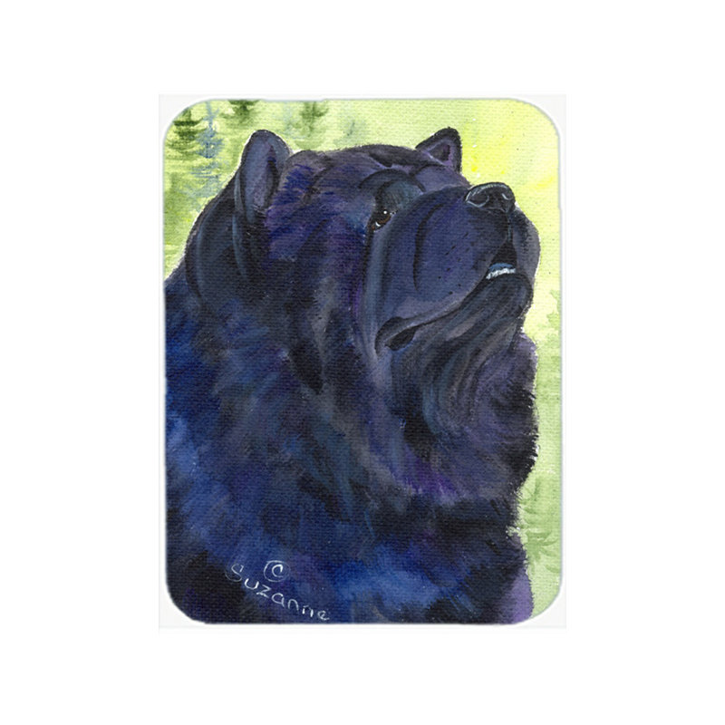 Planche à découper en verre Black Chow Chow