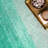 Thomason Handmade Ombre Turquoise Shag Area Rug-408940582