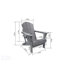 Ensemble de chaises pliantes Adirondack avec table d'appoint, bleu marine, résistant aux intempéries et facile à assembler, pour une détente en plein air-954676335