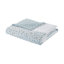 Ensemble de courtepointe 4 pièces Seersucker pour très grand / très grand lit avec coussin décoratif - Design à motif floral-122455714-122455715