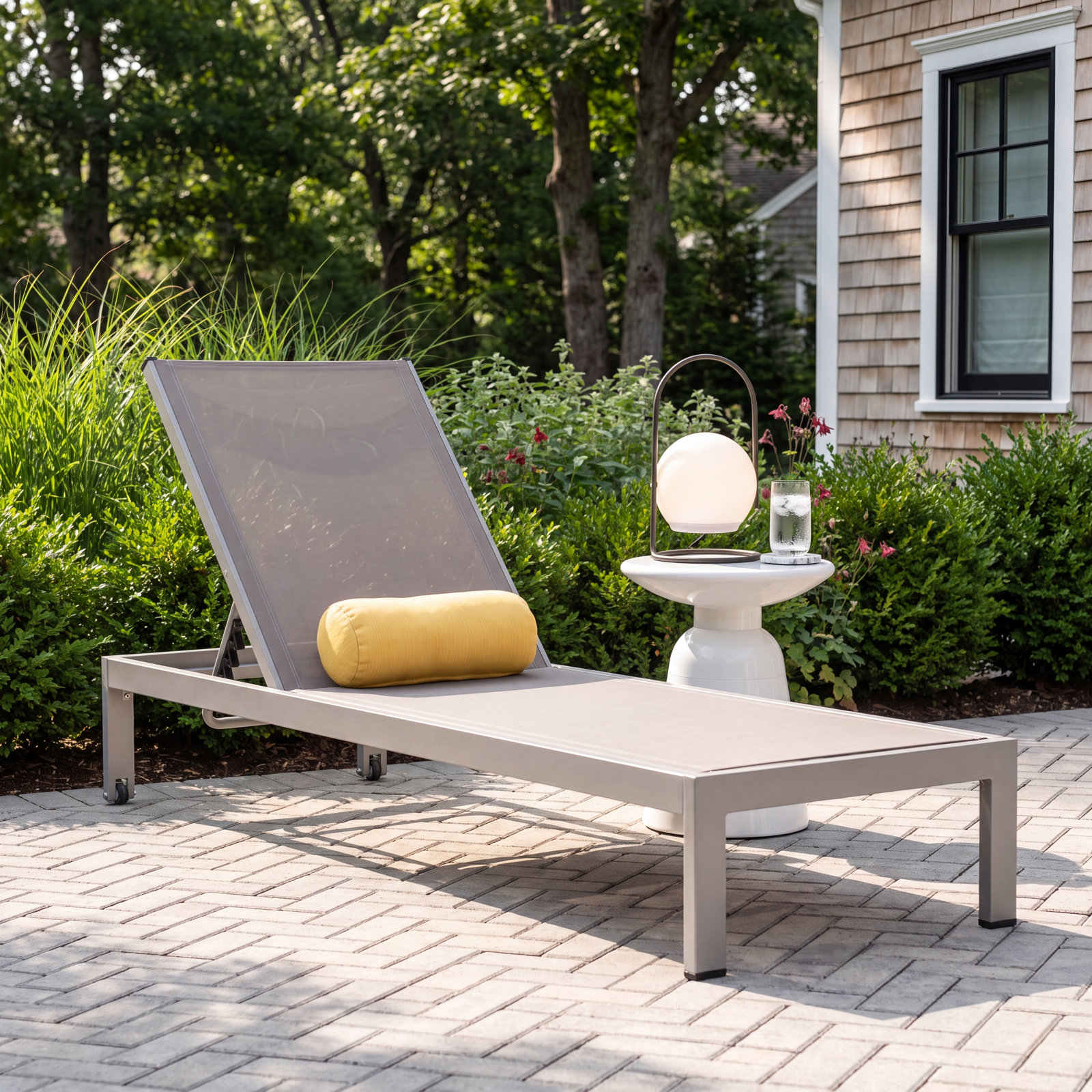 Mays 26" Patio Chaise Lounge