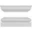 Ensemble de colonnes encastrées carrées classiques en PVC Craftsman Classic-36091380