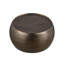 Table basse ronde en aluminium de 32 po avec une finition dorée antique exquise faite à la main, spacieuse et élégante pour la conception de la maison, surface, prête à améliorer l'espace de vie