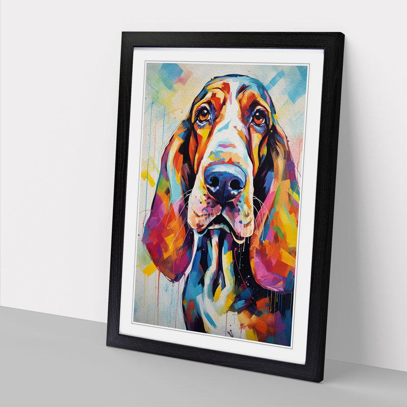 Single Picture Frame Print on Wood, Black Framed, 34cm H x 25cm W
