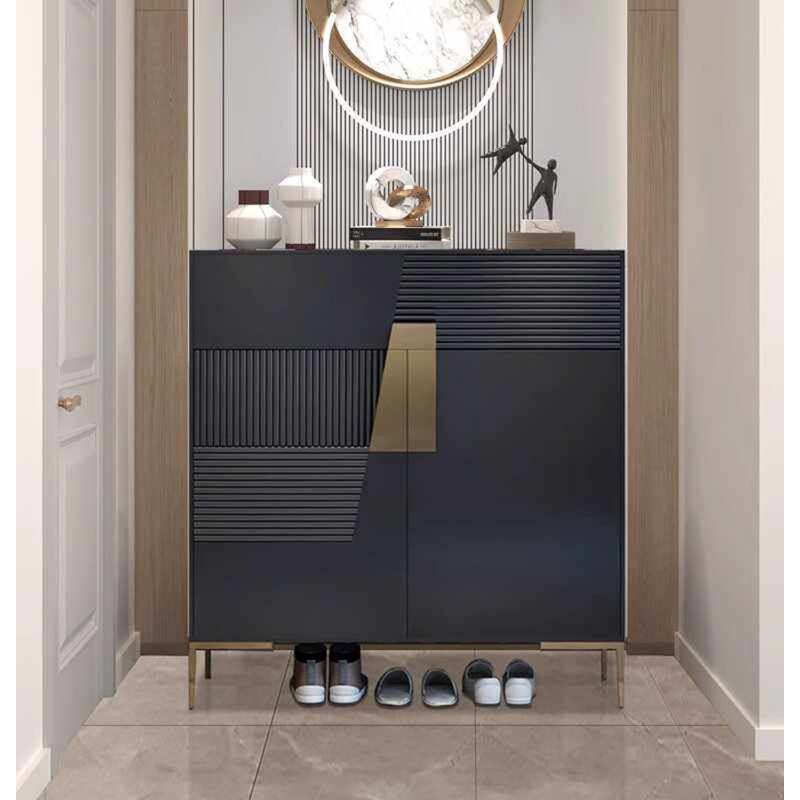Rangement à chaussures en bois massif Nordic Minimalist, H 39,37 po x l 70,87 po x P 14,96 po