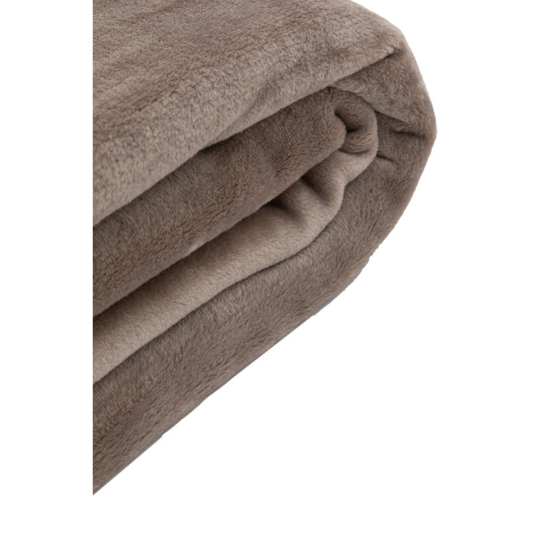 Agide Throw Blanket, Taupe