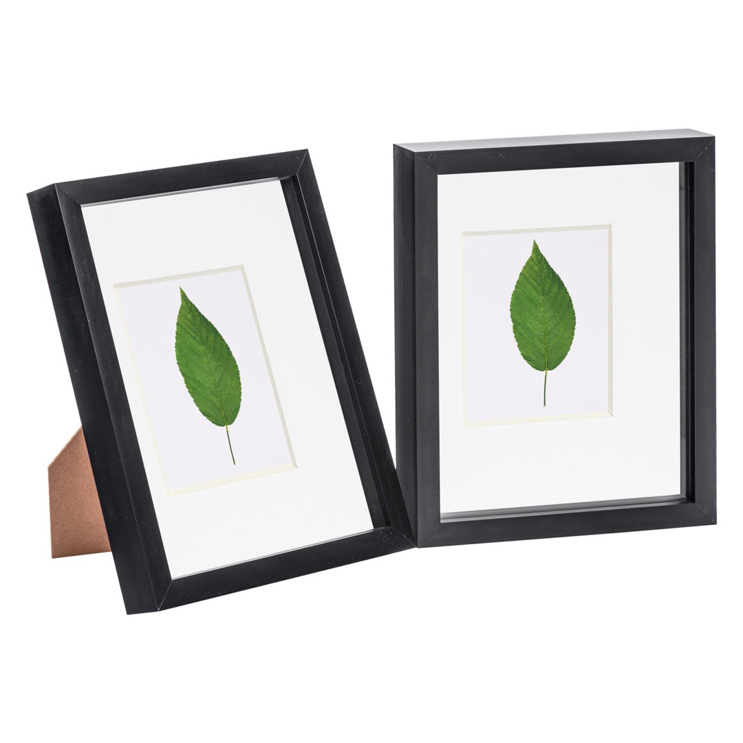 Nicola Spring - 3D Box Photo Frames - 8 x 10" with 4 x 6" Mount