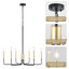 Roxsanne 6 Light Dimmable Classic / Traditional Chandelier Rustic Linear Candle-Style Kitchen Island Light Fixture-208132946-235198253