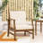 Stylish Wood Club Chair, Water- Seat Included Patio Chair In Cream, Constructed From-283685986