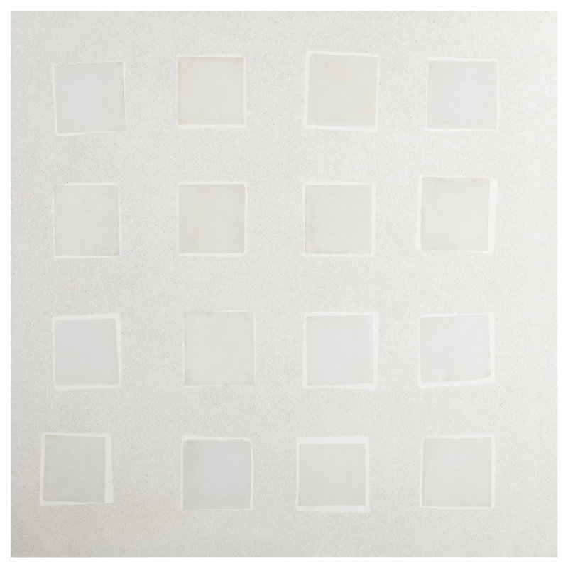 Bariazzo Deco 35 In. X 35 In. Concrete Look Semi-Polished Porcelain Floor And Wall Tile (17.64 Sq. Ft. / Case), White