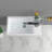 18" x 10" White Ceramic Rectangular Wall Mount / Vessel Bathroom Sink for Small Bathrooms