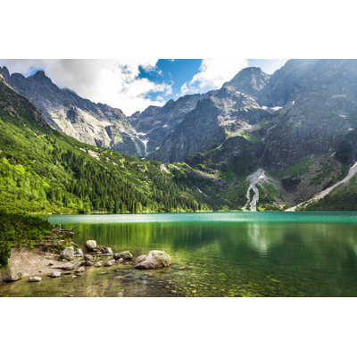 " Mountain Lake And Rocky Mountains "