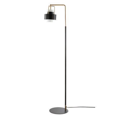 Brazelton 59.5'' Black/Gold Task Floor Lamp