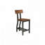 Ensemble de 2 chaises de salle à manger brun rustique