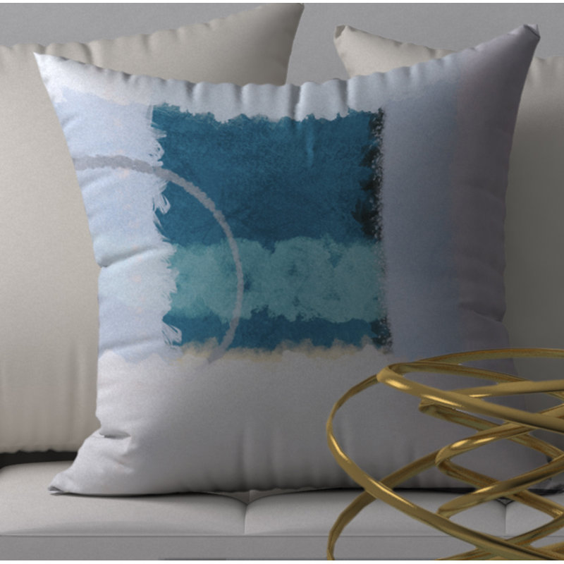 Housse de coussin décorative carrée à embrassable, 18" x 18"