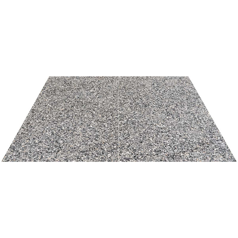 Terrazzo Italy Sacra 24x24 Honed Marble Tile, Dolce Mora Gray