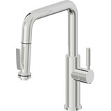 Corsano Contemporary Pull Down Kitchen Faucet with Squeeze Sprayer Quad Spout and ST Series Handle