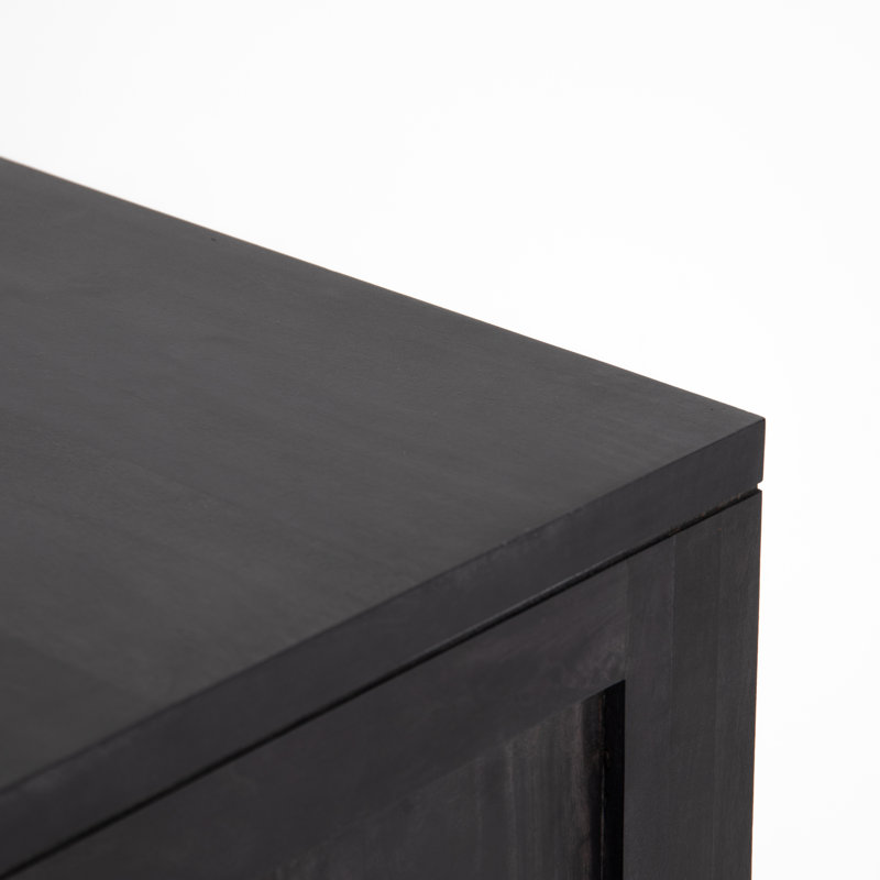 Tilda Sideboard, 33"H x 78"W x 18"D, Black Wash Mango