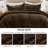 Madison Park Duke Chocolate Faux Fur Ultra-Soft 3-Piece Full/Queen Comforter Set-613879979-613879975