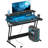 Tajolosa Metal Base Computer Desk with Power Outlet