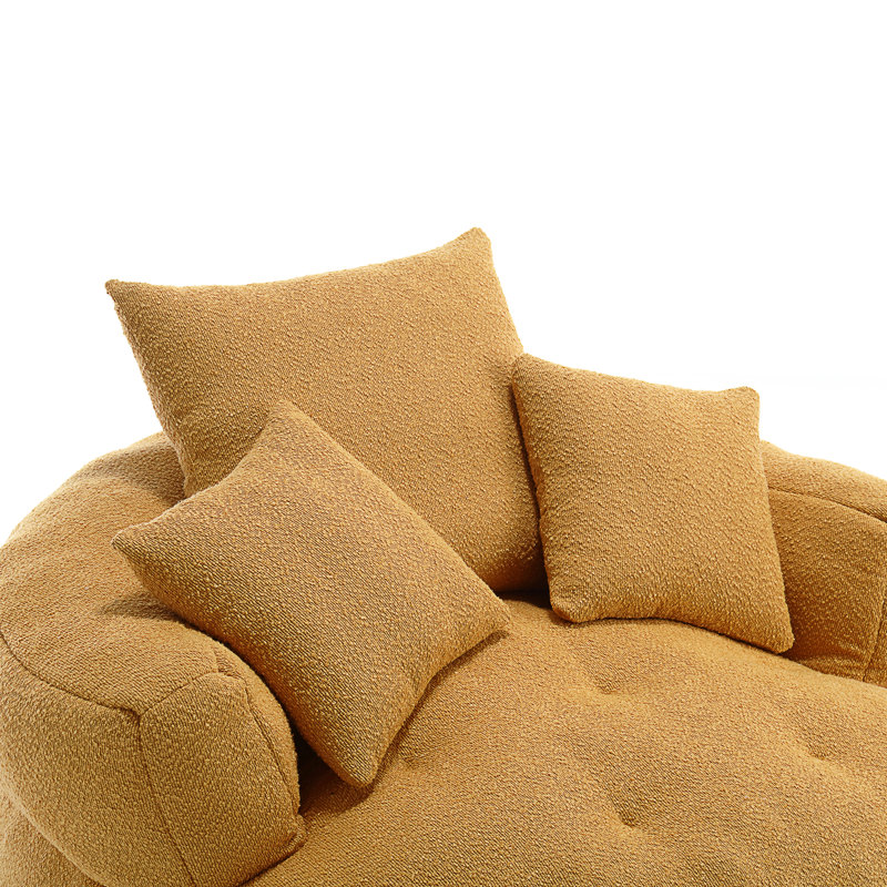 Canapé simple Coolmore, Boucle jaune