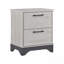 Table de chevet 2 tiroirs, mobilier de chambre 1 pièce