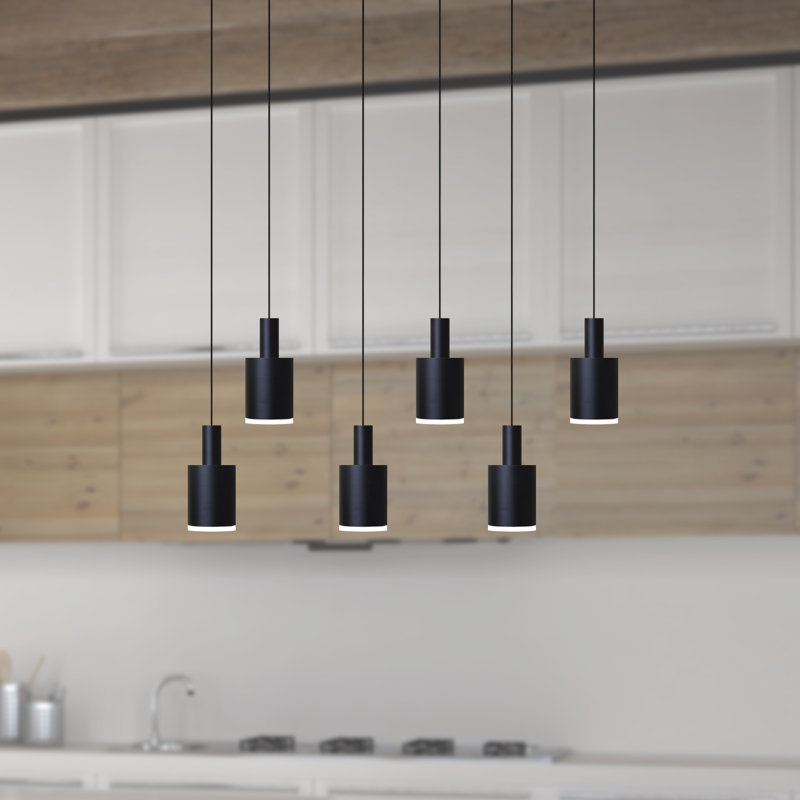 Essoura 6 - Light Cluster Pendant, Black/Black