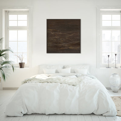 «Light Waves» par Patricia Harris, peinture sur toile à cadre flottant
