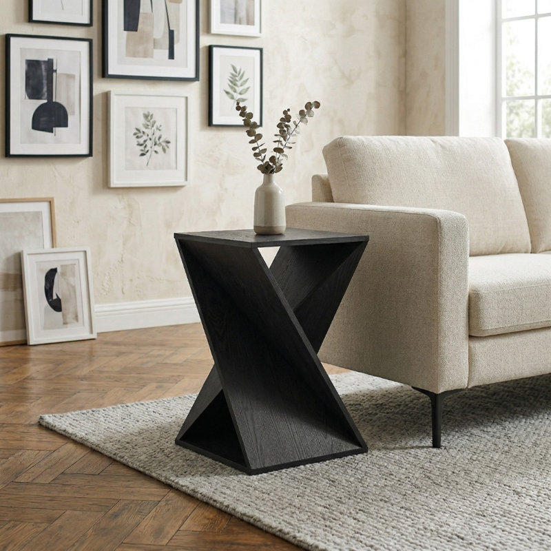 Table de bout Caelah, Noir